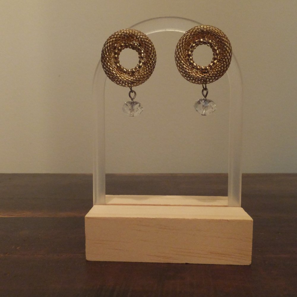 Gold Mesh Earrings